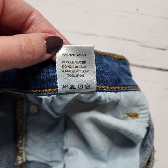 Judy Blue Y2K Leopard Print Patch Distressed Ripped Skinny Fit Rolled Jeans 7/28 - Picture 12 of 12